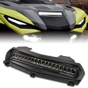 SAUTVS front view installed on RMAX hood showing integrated finish and improved visibility