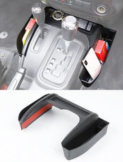 savadicar front view of GT-3 shifter storage box showing clean console fit and added storage