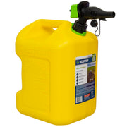 Scepter diesel can front view showing capacity and yellow color for easy identification