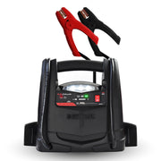 Schumacher front view showing controls and compact portability benefit