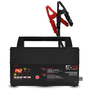 Schumacher INC100 front panel showing ports and indicators for clear shop control