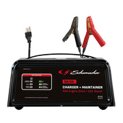 Schumacher SC1361 front panel showing controls and benefits of quick selection