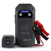Schumacher SL1674 front view showing controls and benefits of compact emergency power