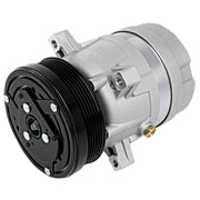 SCITOO AC compressor front view showing fitment and durable construction benefits