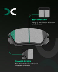 SCITOO rear pads packaging displayed with vehicle compatibility details and benefits