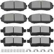 SCITOO brake pads front packaging showing complete 8-piece kit benefit: easy replacement
