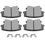 SCITOO rear pads front view showing accurate OE fit and quieter stops
