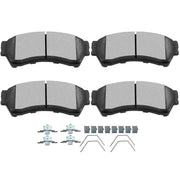 SCITOO D1164 front brake pads front view showing fit and quiet benefits