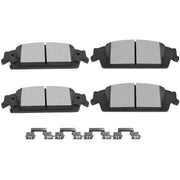 SCITOO D1707 rear pads front view showing fit and quiet performance
