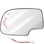 SCITOO driver-side mirror glass front view showing clear reflective surface and fit