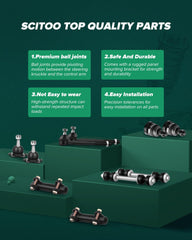 SCITOO front inner tie rod end detail highlighting precision fit