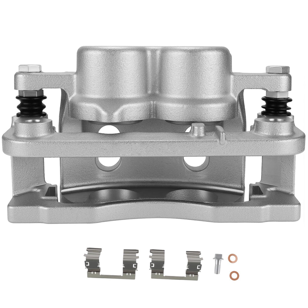 SCITOO front left caliper front view showing fit and reliability