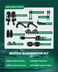 SCITOO outer tie rod end close-up showing robust forging for long life