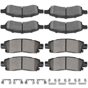 SCITOO front packaging showing 8pcs brake pads and fitment benefits
