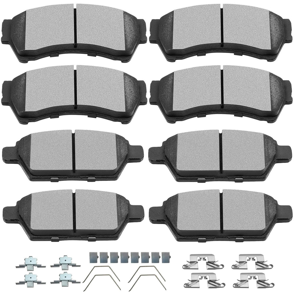 SCITOO front packaging showing eight ceramic brake pads and fitment details for quick identification and confidence