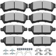 SCITOO front packaging showing eight ceramic brake pads and fitment details for quick identification and confidence