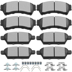 SCITOO front packaging showing eight ceramic brake pads and fitment details for quick identification and confidence