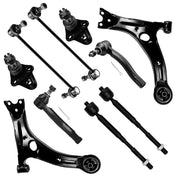 SCITOO full kit laid out showing all ten front suspension components and easy identification benefit