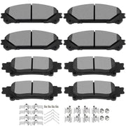 SCITOO front view of brake pads showing full kit and fit for easy replacement