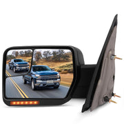 SCITOO left towing mirror front view showing replacement fit and finish