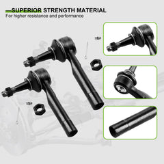 SCITOO outer tie rod end detail showing ball joint and threaded end for secure steering connection