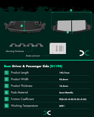 SCITOO pad chamfer and slot detail improving heat dissipation benefit