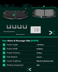 SCITOO pad edge with chamfer and slot detail highlighting heat dissipation and reduced noise