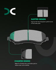 SCITOO ceramic pad front face closeup highlighting low-dust compound