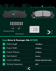 SCITOO pad thickness beside ruler demonstrating pad life and wear capacity for predictable service