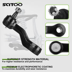 SCITOO pitman arm detail displaying four grooves and secure fitment to improve steering response