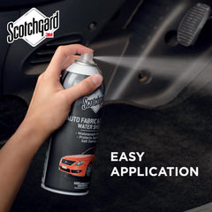 Comparison of treated and untreated floor mat with Scotchgard quick cleanup benefit