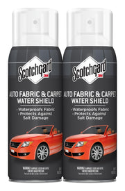 Scotchgard front packaging twin cans showing product and benefit