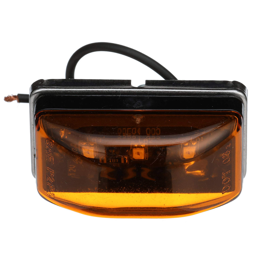 SEACHOICE front view amber clearance light showing compact profile and visibility benefits