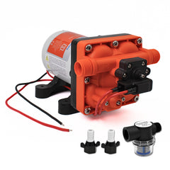 SEAFLO pump front view showing compact design and reliable performance