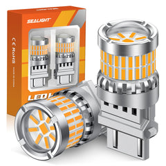 SEALIGHT 3157 front packaging showing 2-pack and fitment info for easy selection