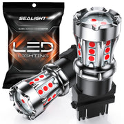 SEALIGHT 3157 front view showing pack of two, brighter visibility benefit