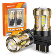 SEALIGHT 3157 front view showing dual amber and white outputs benefit quick identification