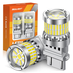 SEALIGHT front view pack of 2 showing bulbs and benefits of easy replacement
