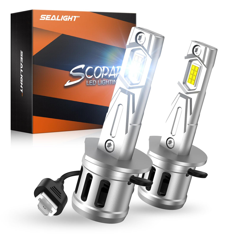 SEALIGHT H1 front view showing bulb shape and connector for easy fitment