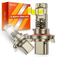 SEALIGHT front view of H13/9008 bulbs showing plug-and-play benefit