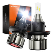 SEALIGHT front view of H13 bulbs showing packaging and product benefit of immediate brightness
