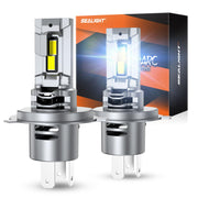 SEALIGHT front view of H4 bulb packaging showing contents and benefits