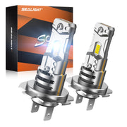 SEALIGHT H7 front view showing bulb pair and packaging for easy recognition and purchase
