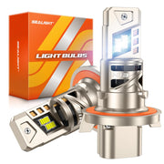 SEALIGHT S6 Pro front packaging showing bulb pair and features for easy upgrade