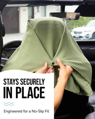 Seat Hoodie anti-slip backing closeup preventing sliding during use