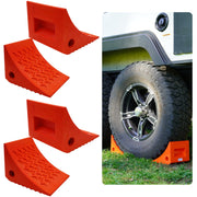 SECURITYMAN front view showing four orange chocks for high visibility and safety