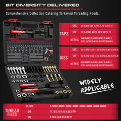 SEDY hex-shaped tap and die detail enabling secure wrench engagement and control