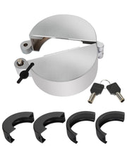 Seekdesi front view locking fuel cap cover showing secure fit and durability
