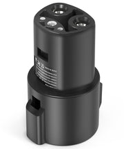 SEGUMA adapter front view showing connector and compact form, adds charging flexibility