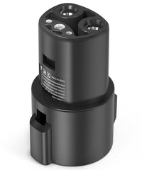 SEGUMA adapter front view showing connector and compact form, adds charging flexibility